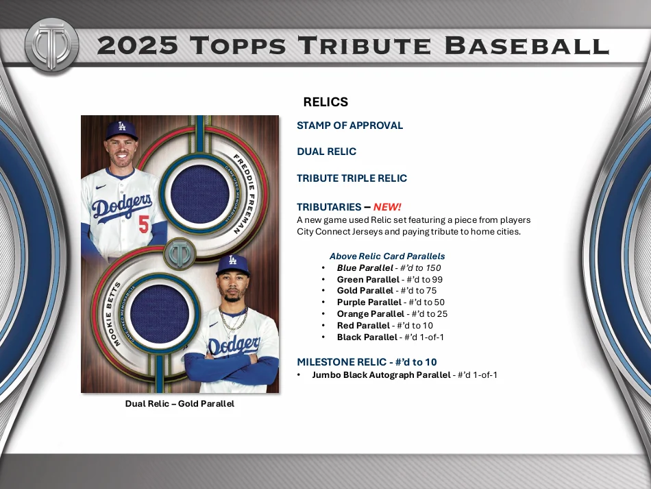 2025 Topps Tribute Baseball Hobby Box - Image 6