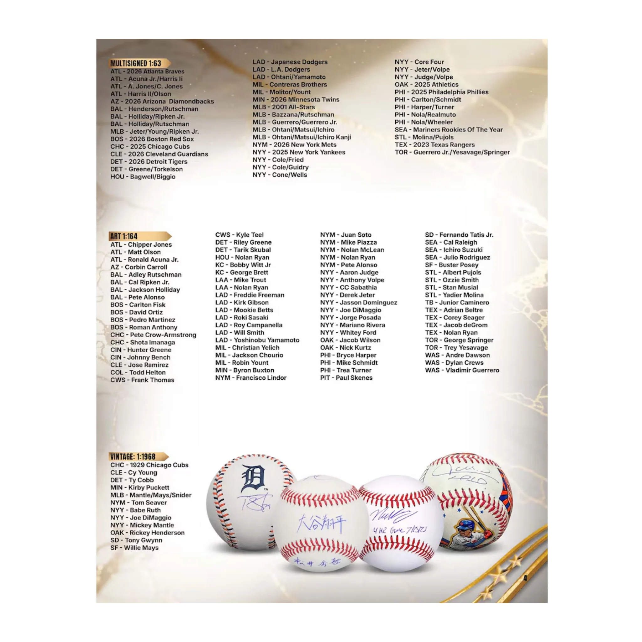 2026 Fanatics Under Wraps Autographed MLB Baseball Vol 1 - Image 8