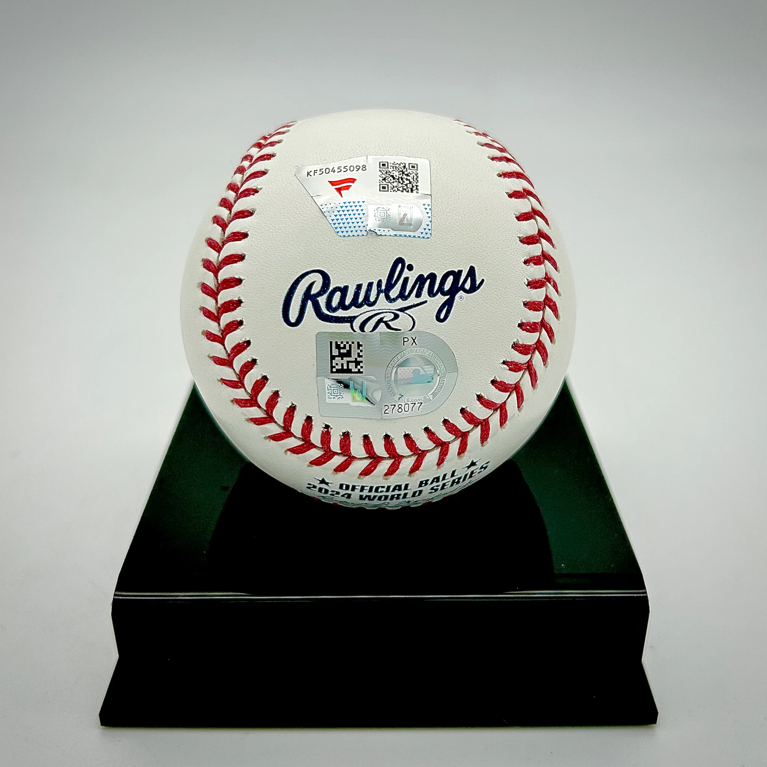 Mookie Betts Los Angeles Dodgers Autographed 2024 World Series Logo Baseball - Image 3